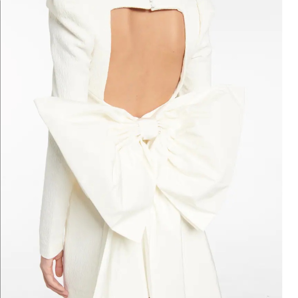 Rebecca vallance white bow dress